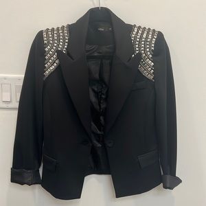 Black studded LF blazer by Millou